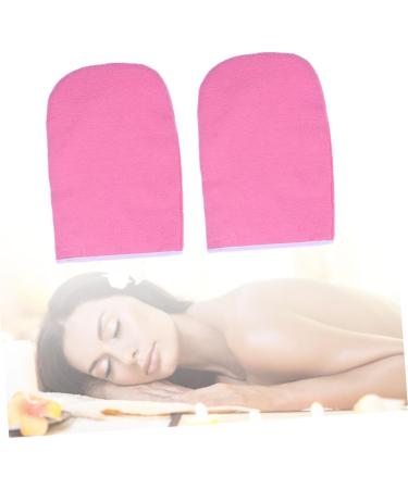 Beaupretty 2 Pairs Hand Treatment Mitts Hand Spa Cover Paraffin Wax Gloves Bath Treatment Mitt Insulated Gloves Cotton Gloves Pink Thicken - Buy Online on GoSupps.com