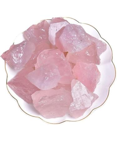 Large Rose Quartz Raw Crystals 1.25-2.0 Healing Stones for Tumbling, Cabbing, & Decoration | Natural Rough Crystal for Wicca, Reiki & Polishing - Buy Online on GoSupps.com