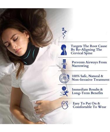 Slumberzen Snoring Solution & Cervicorrect Neck Brace - Soft Collar for Pain Relief & Sleep Support (Black-Pink) | International Shipping Available - Buy Online on GoSupps.com