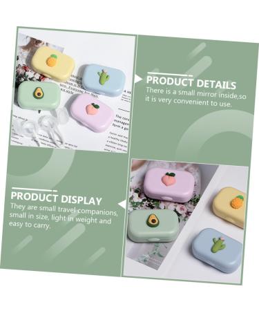 Healvian 16 pc Colored Contact Lenses Travel Case | Eye Care Set with Mirror & Fresh Lens Container | Durable 3D Glasses Case for Contacts - Buy Online on GoSupps.com
