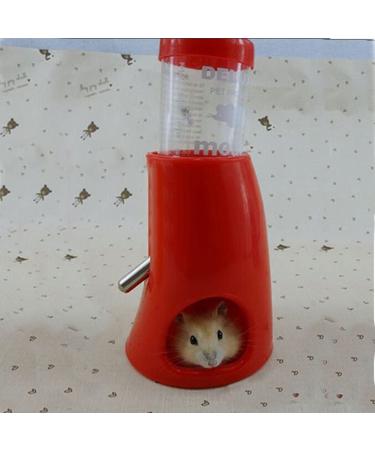 Hypeety Hamster Cage Drinking Water Bottle 80ML+BASE - 1Pcs Random Color | Parrot Mice Rat Gerbils Water Feeder Bowl - Compact and Convenient - Buy Online on GoSupps.com