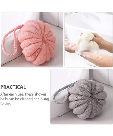 4Pcs Bath Ball & Flower Sponge Set - Soft Shower Loofah Body Scrubber - Perfect for Kids & Adults - International Shipping Available - Buy Online on GoSupps.com