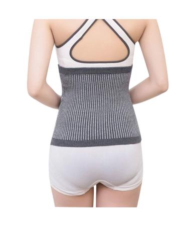 Women's Dance & Yoga Cold Weather Waist Warmer - Stomach & Back Pain Support Brace in Grey - Large - Buy Online on GoSupps.com