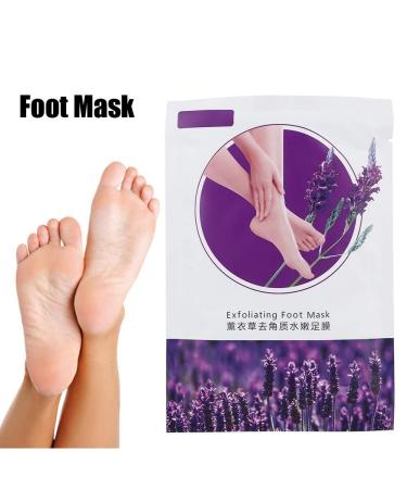 Moisturizing Lavender Essence Foot Mask - Exfoliating Dead Skin Peel for Hands & Feet - 40g - Buy Online on GoSupps.com