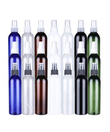Portable Travel Spray Bottles 6 250ml - Refillable Plastic Atomizers for Perfume & Cosmetics - Dark Green & Black - Buy Online on GoSupps.com