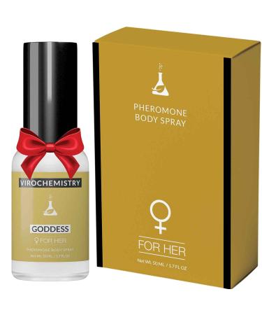 Pheromones For Women (GODDESS) Body Spray - Elegant Ultra Strength Organic Human Pheromones Fragrance Body Spray 50mL - Human Grade Pheromones to Attract Men