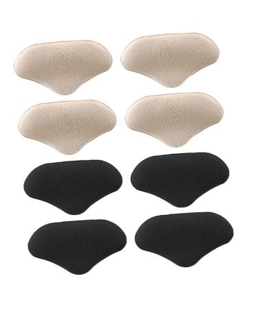 Healeved 4 Pairs High Heels Heel Stickers Heel Inserts Foot Heel Grips Heel Liners for Women Shoes Comfort Dress Shoes for Women Shoes Cushion Inserts Shoes Protector Big Shoes 5d Invisible
