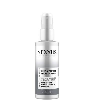 Nexxus Prep and Protect Leave-In Spray Leave-in Conditioner Spray Weightless Style Detangler Moisturizer, Detangler and Heat Protectant 4.1 oz