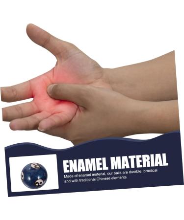 Fomiyes Baoding Balls Set - Red Chinese Massage Balls for Stress Relief & Exercise | Hand Massage & Health Balls - Buy Online on GoSupps.com