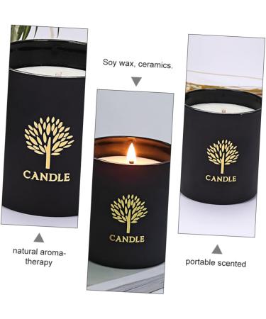 FOMIYES Scented Candles Set - Black Wax Pillar & Tea Lights - Romantic Candle Warmers for Home Fragrance - Buy Online on GoSupps.com