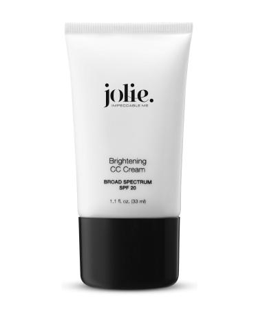 Jolie Radiance CC Cream - Sheer Tinted Skin Tone Correcting Serum SPF 20 - Flawless  Poreless  Natural Finish (Medium)