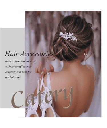 Bridal Wedding Headband - Silver Crystal Flower Hair Vine for Women & Girls - Buy Online on GoSupps.com