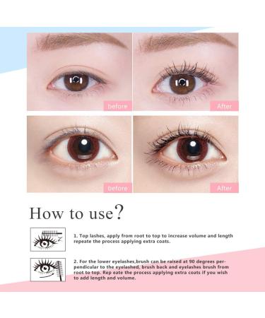4D Silk Fiber Mascara - Waterproof Smudge-Proof Lengthening & Thickening - Clump-Free All-Day Wear for Fuller Lashes - 10g Tube - Buy Online on GoSupps.com