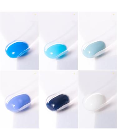 BURANO Poly Extension Gel Nail Kit - 6 Colors Builder Set for Poly Nails | DIY Starter Kit for Beginners & Professionals | Nail Art Gift (Blue) - Buy Online on GoSupps.com