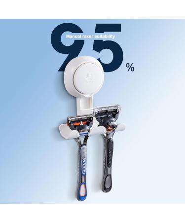 Aeiou Razor Holder Hook | Self-Adhesive Shower Hooks for Shaving Towels & More Reusable & Durable - Buy Online on GoSupps.com