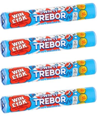 Trebor Softmints Spearmint Rolls Mints Multipack Chewy Centre (Pack of 4 x 44.9g) - Buy Online on GoSupps.com