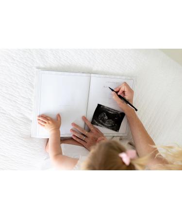Little Pear Chevron Baby Memory Book | Gender-Neutral Grey Photo Album for New Mums - Buy Online on GoSupps.com