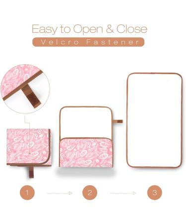 Lekebaby Foldable Travel Changing Mat - Willow Branch Pink - Buy Online on GoSupps.com