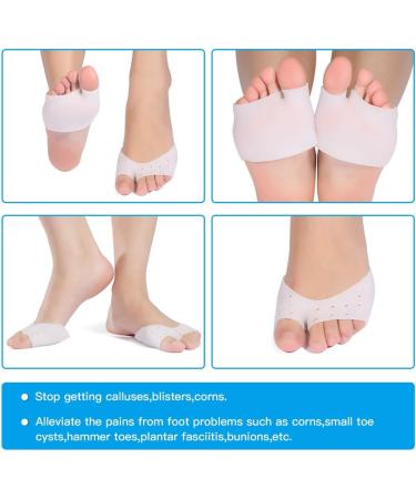 Metatarsal Gel Pads - Soft Silicone Forefoot Insoles for Diabetics Morton s Neuroma Calluses & Blisters - Breathable Comfort - Buy Online on GoSupps.com