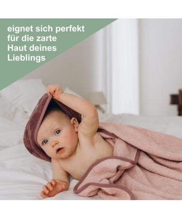 Personalized Wolimbo Hooded Towel for Babies & Children - Old Pink 140x140 cm | Custom Name & Motif - Buy Online on GoSupps.com