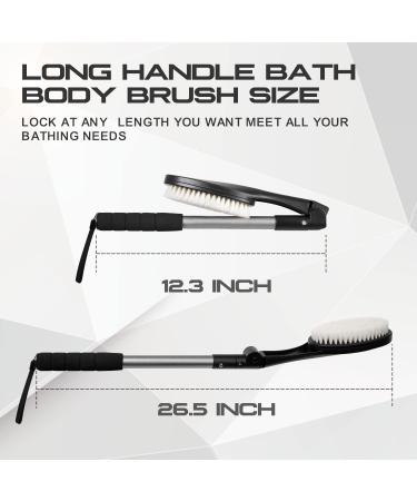 EASACE Long Handle Body Brush for Back - Adjustable Head Back Scrubber - Buy Online on GoSupps.com