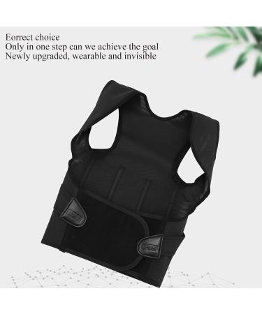 Invisible Posture Corrector | Adjustable Full Back Support for Teens & Adults | Hunchback Correction Straps | Orthopedic Vest & Shoulder Straightener in 3X-Large Black - Buy Online on GoSupps.com