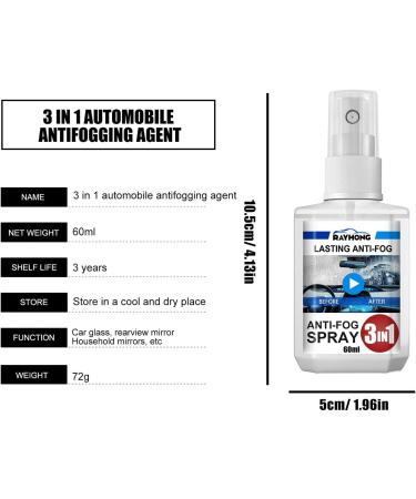 Auto Glass Anti-Fog Spray | 2 x 60ml - Prevents Fogging on Windshields & Glasses | Car Window Cleaner - Buy Online on GoSupps.com