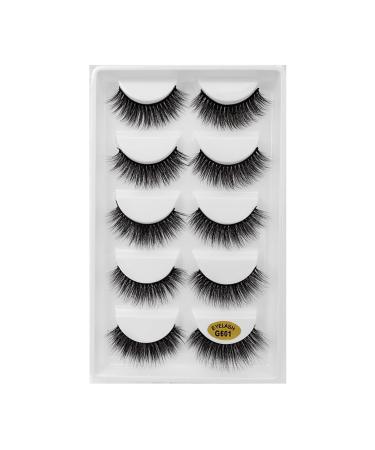 UAMOU 2-50 Boxes Eyelashes faux mink lashes natural 3d mink eyelashes volume false lashes in bulk cilios Cheerfully (Color : 5 Pairs G601 Size : 20 Boxes)