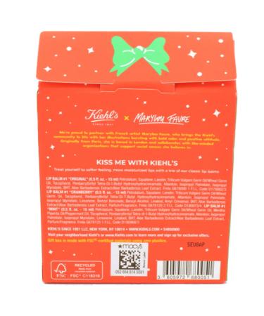 Kiehl's Lip Balm Treatment Set - Mint, Cranberry, Original (3 Piece) - Buy Online on GoSupps.com