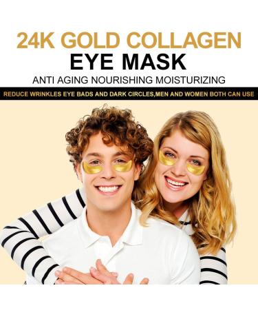 Under Eye Patches - 20 Pairs Golden Eye Mask with Amino Acid & Collagen for Wrinkles Puffy Eyes & Dark Circles - Skincare Treatment for Men & Women - Buy Online on GoSupps.com