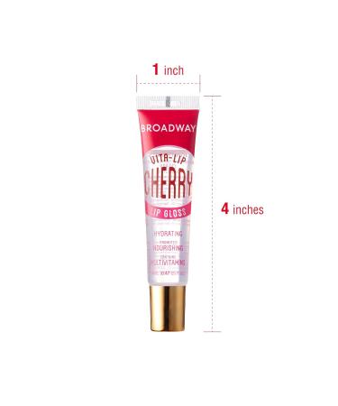 Ruby Kisses Broadway Lip Gloss - Moisturizing Clear Lip Gloss with Vitamin Oil (Cherry) - Super Glossy & Soothing for All Skin Types - Buy Online on GoSupps.com