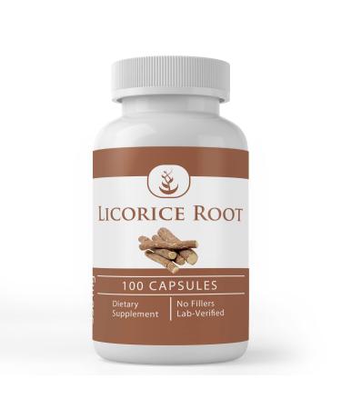 Pure Original Ingredients Licorice Root Extract (100 Capsules) Always Pure No Additives Or Fillers Lab Verified 100 Count (Pack of 1)