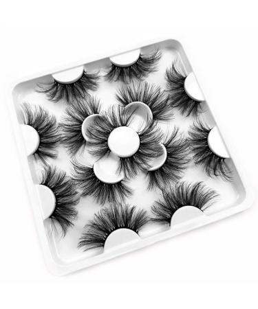 Ochilima 25mm Handmade 8D False Eyelashes - Long Soft Stripes 7 Pairs for Daring Makeup - Buy Online on GoSupps.com