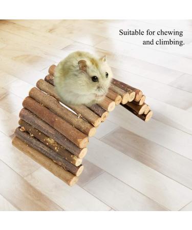 Psopp Wooden Hamster Bridge & Ladder - Perfect for Small Animals Guinea Pigs Chinchillas & More | Durable Rat & Bird Toys - Buy Online on GoSupps.com