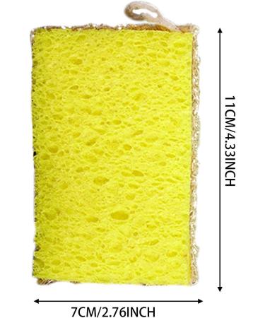 Luffa Dish Sponges - Friendly Sponges for Dishes | Multipurpose Kitchen Scrubbing Sponges Reusable Kitchen Sponge Scrubbers | Natural Cleaning Brush for Dishwashing and Kitchen Cleaning Yellow - Buy Online on GoSupps.com