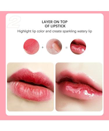 Lip Plumping Oil Trio Set - Hydrating Gloss, Tinted Balm, Nourishing Care - Long Lasting Lip Glow Oil with Big Brush - Non-sticky, Glitter Shine Primer - Pink, Rosewood, Cherry Red - Buy Online on GoSupps.com