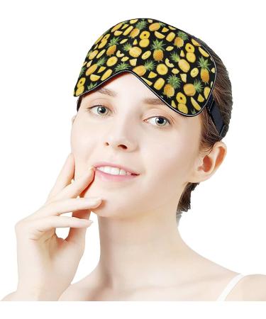 Buy Tropical Fruit Pineapple Sleep Mask | Adjustable Eye Shade for Women - Comfortable & Stylish - Buy Online on GoSupps.com