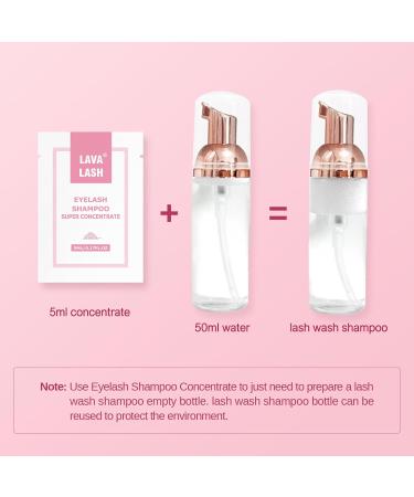 Buy LAVA Lash Shampoo Concentrate 5ml - 6PCS Eyelid Foaming Cleanser for DIY Lash Extensions - No Sensitivity - Perfect for Salon & Home Use - Buy Online on GoSupps.com