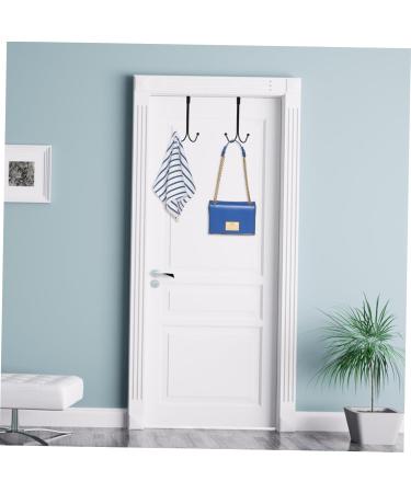 Hohopeti 2pcs Hangers Wall Mounted Clothes Hanger Coat Hat Hanger Coat Hooks Wall-Mounted Iron Hanger Rack 17.00X9.00X8.00CM Black - Buy Online on GoSupps.com