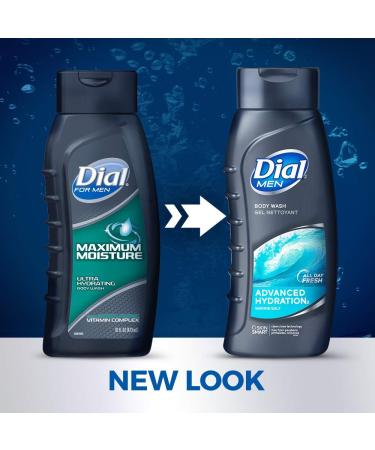 Dial Men Body Wash - Advanced Hydration 16 fl oz (Pack of 6) - Buy Online on GoSupps.com