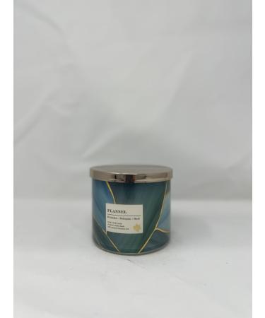 Flannel 3 Wick Candle 14.5 oz / 411 g Made with Natural Essential Oil 2024