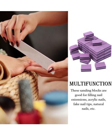 dijiusidy 50 Pieces Mini Buffing Files Block Manicure Colorful Sponge Nail Art Polishing Buffer Polish Tools Health Care Purple - Buy Online on GoSupps.com