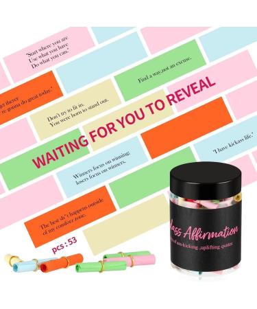 53 Badass Affirmations for Women - Positive Affirmation Jar & Self Care Kit | Inspirational Gifts & Daily Affirmations Journal - Buy Online on GoSupps.com