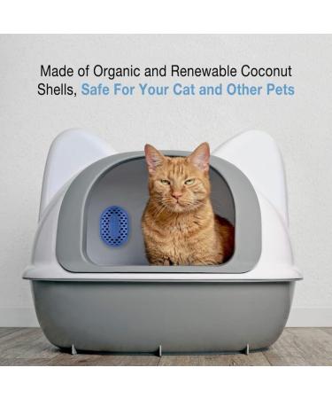 Remodeez Cat Litter Box Deodorizer | Natural Coconut Shell Charcoal Odor Trapper | Air Freshener and Moisture Absorber - 2 Pack - Buy Online on GoSupps.com