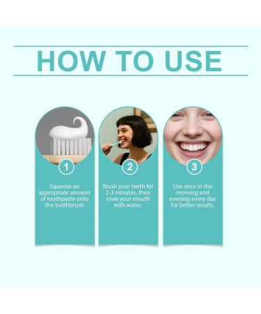 Cleaning Toothpaste - Brightens Tooth Color Long-Lasting Oral Freshness Easy to Use Twice Daily (Morning & Night)(5pcs) - Buy Online on GoSupps.com