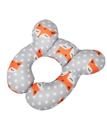 Travel pillow baby neck pillow stroller neck support pillow ergonomic neck support soft neck pad baby bed support function neck horns child seat sleeping pillows newborn travel neck Pillow fox