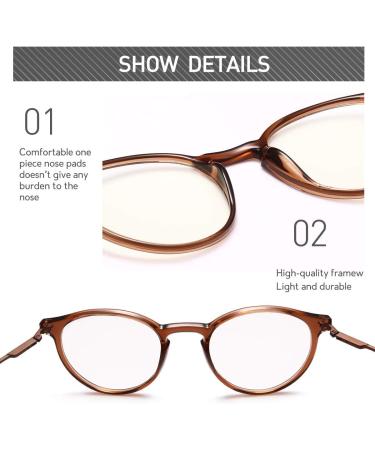 Shop TSEBAN Round Blue Light Filter Glasses - UV400 Eye Protection for Men & Women - Non-Prescription - Buy Online on GoSupps.com