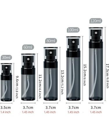 60ml Travel Spray Bottle - Leak-Proof Plastic Lotion & Cosmetic Refill Bottles | Portable Toiletries for Travel - Buy Online on GoSupps.com