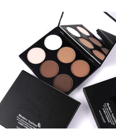 Three-dimensional brightening six-color repair powder high-gloss shadow repair powder nose shadow silhouette high nose bridge. (2#) - Buy Online on GoSupps.com