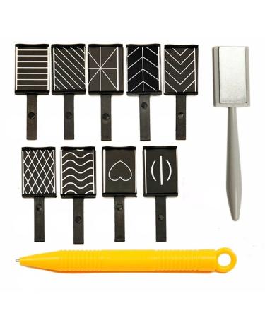 Gkhowiu 11pcs/Set nail art tool magnet pen for DIY magical magnetic cat-eyes-polish uvgel-polish cat eye 3D